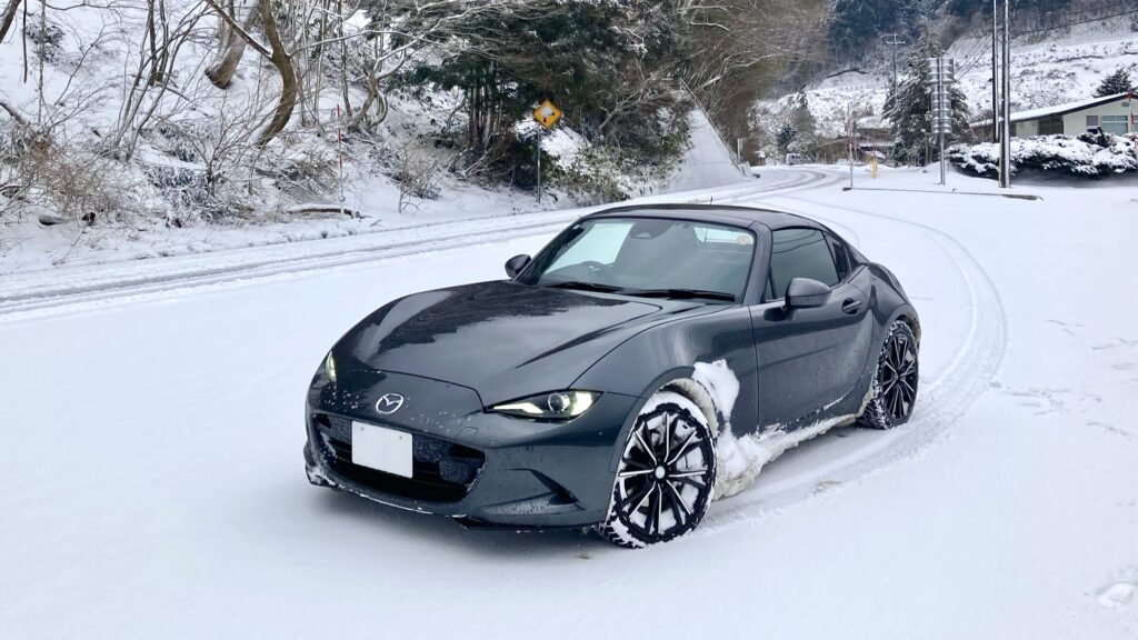 雪道とロードスターRF